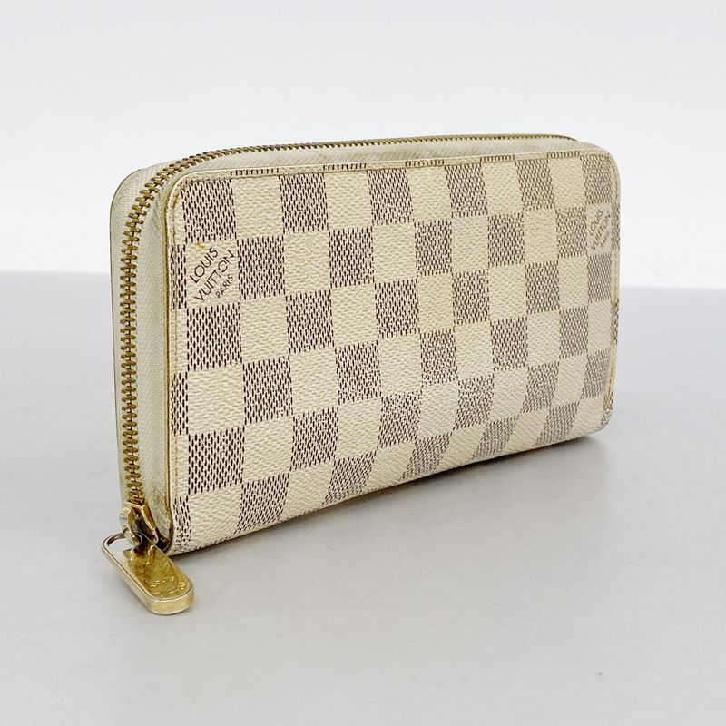 Louis Vuitton Damier Azure Zippy Wallet N60019 Whitemen Women Unisex