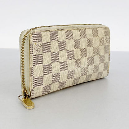 Louis Vuitton Damier Azure Zippy Wallet N60019 Whitemen Women Unisex