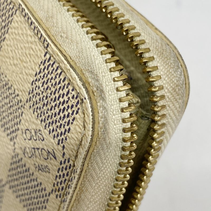 Louis Vuitton Damier Azure Zippy Wallet N60019 Whitemen Women Unisex