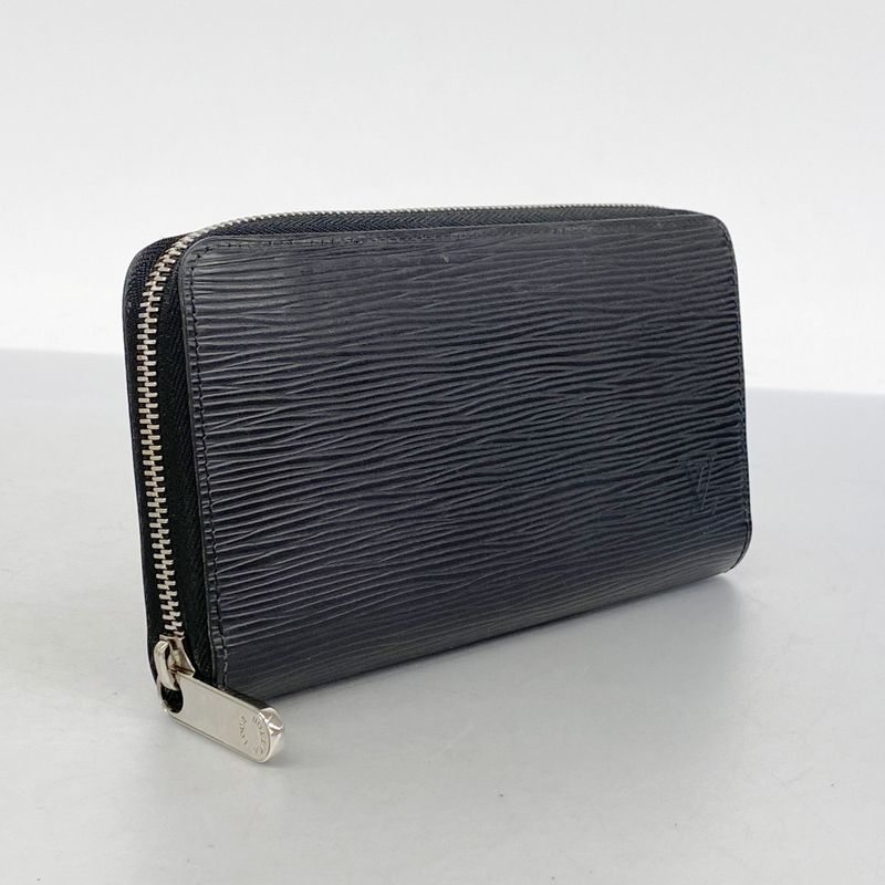 Louis Vuitton Epi Zippy Wallet M60072 Noir Black Men Women Unisex