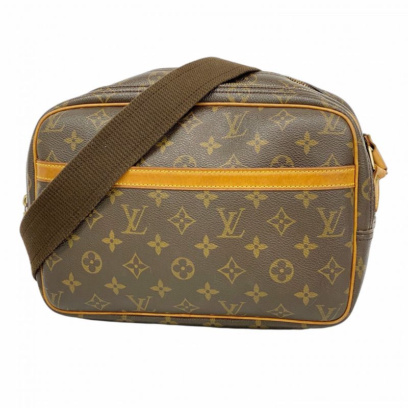 Louis Vuitton Shoulder Bag Monogram Reporter PM M45254 Brown Ladies