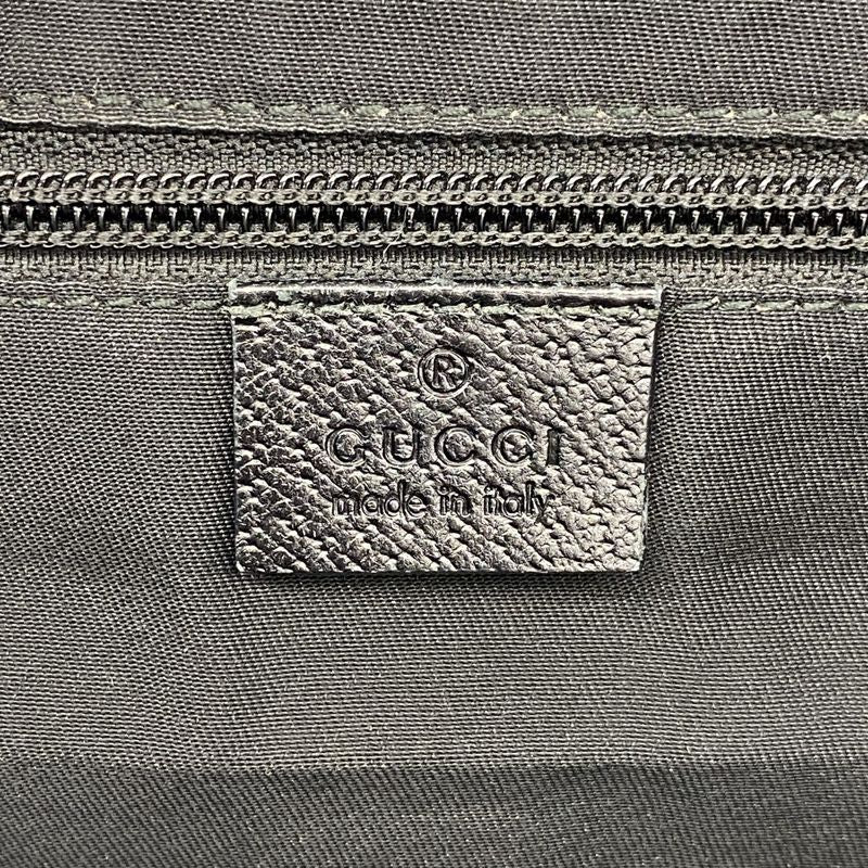 Gucci Shoulder Bag GG Canvas/sherry Line 233052 Canvas Black Silver Hardware