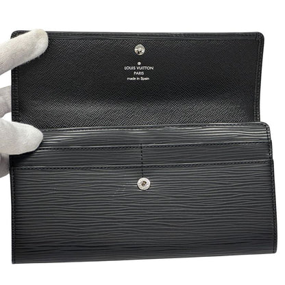 Louis Vuitton Wallet Epi Women Men Branded Long Wallet Epi Leather Portefeuille