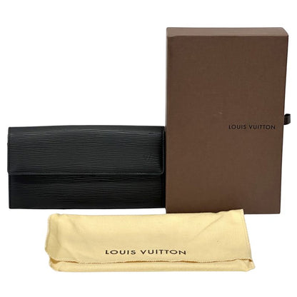 Louis Vuitton Wallet Epi Women Men Branded Long Wallet Epi Leather Portefeuille