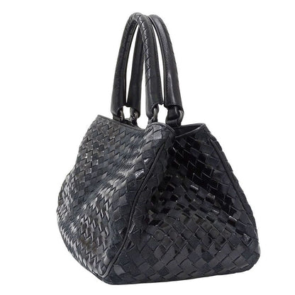 Bottega Venetaveneta Bag Women's Brand Intrecciato Handbag Leather Black 199875