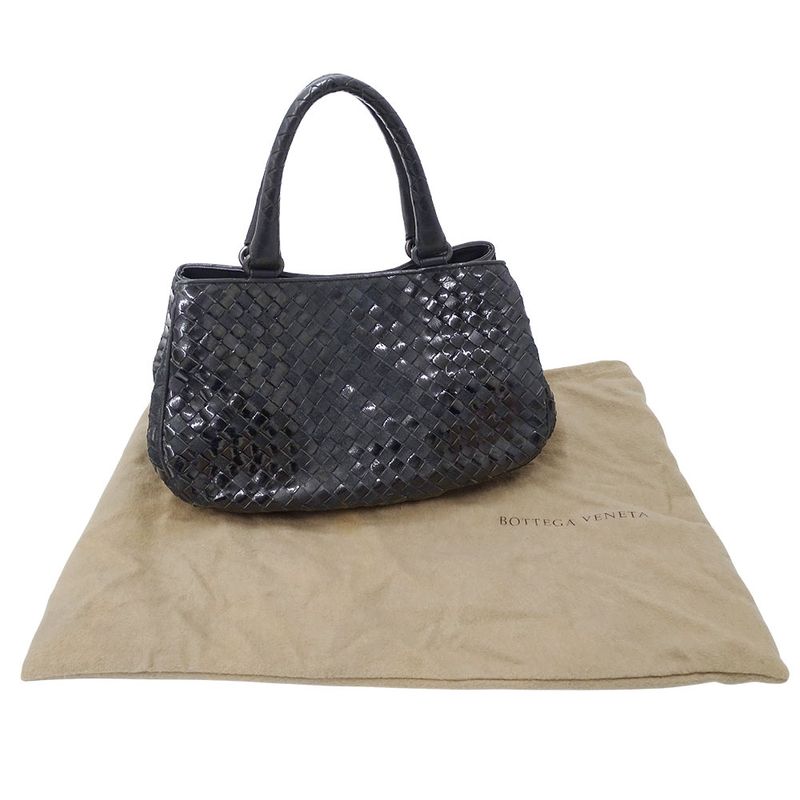 Bottega Venetaveneta Bag Women's Brand Intrecciato Handbag Leather Black 199875
