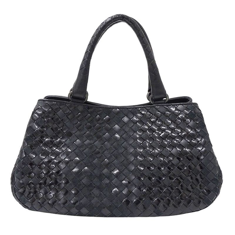Bottega Venetaveneta Bag Women's Brand Intrecciato Handbag Leather Black 199875
