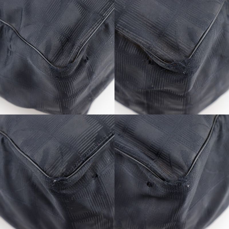 Chanel Tote MM New Travel Line Nylon Canvas Black Ladies Tote Bag