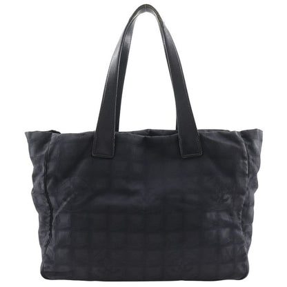 Chanel Tote MM New Travel Line Nylon Canvas Black Ladies Tote Bag