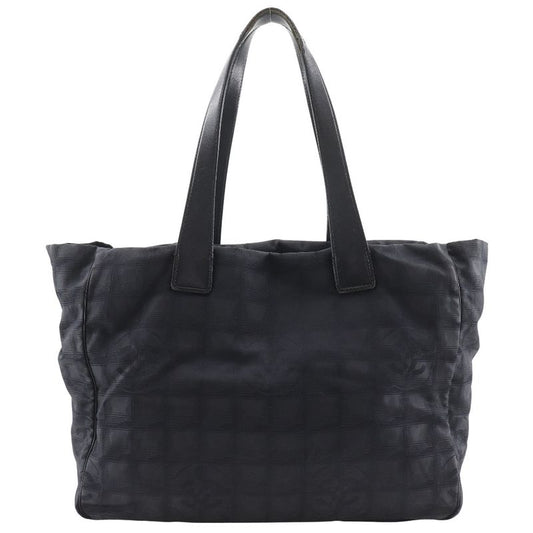 Chanel Tote MM New Travel Line Nylon Canvas Black Ladies Tote Bag