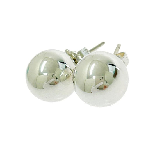 Tiffany & Co Silver Hardware Ball Earrings 4.7g 925 Engraved 501685 Earrings