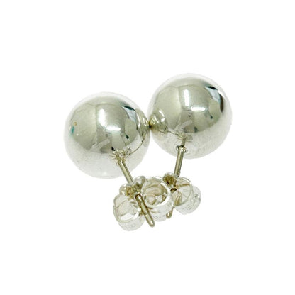 Tiffany & Co Silver Hardware Ball Earrings 4.7g 925 Engraved 501685 Earrings