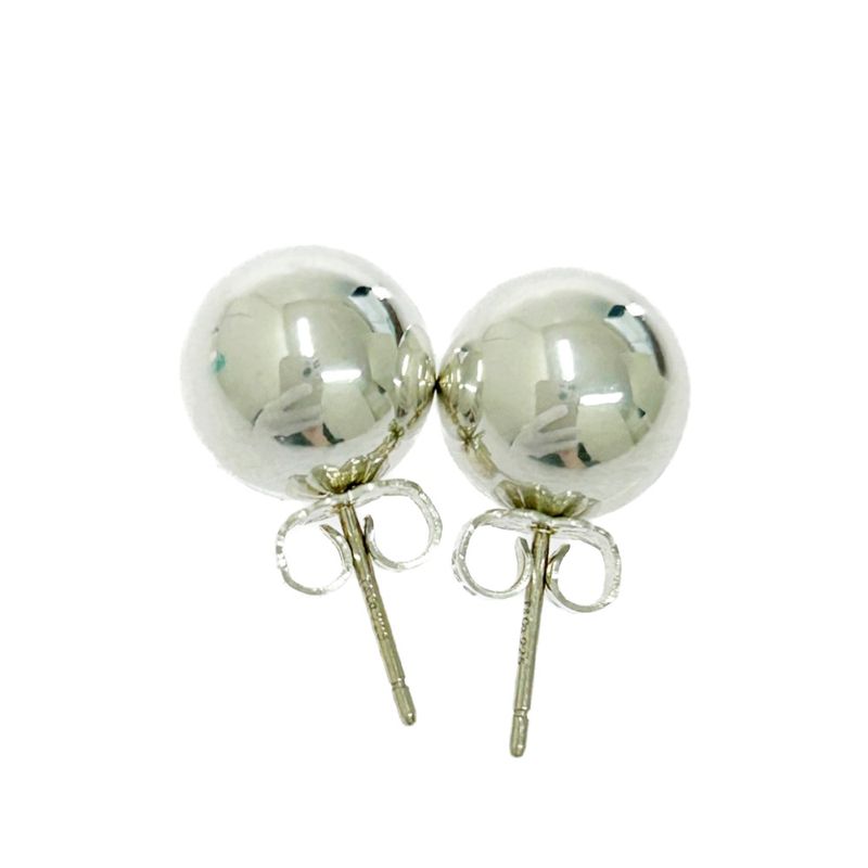 Tiffany & Co Silver Hardware Ball Earrings 4.7g 925 Engraved 501685 Earrings
