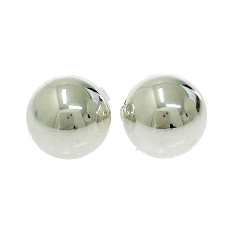 Tiffany & Co Silver Hardware Ball Earrings 4.7g 925 Engraved 501685 Earrings