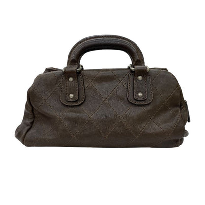 Em10089 Chanel Wild Stitch Mini Boston Bag A33046 Brown Handbag
