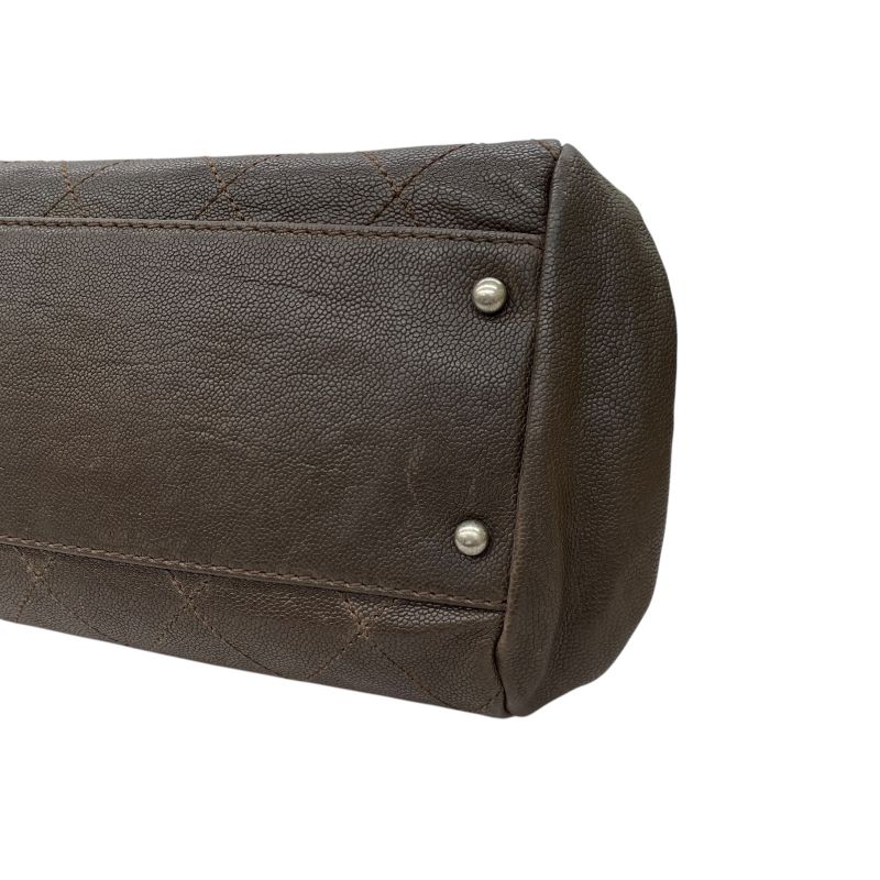 Em10089 Chanel Wild Stitch Mini Boston Bag A33046 Brown Handbag