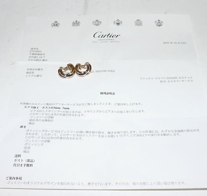 Cartier Earrings 18K Yellow Gold 18K White Gold 18K Pink Gold Trinity Earrings