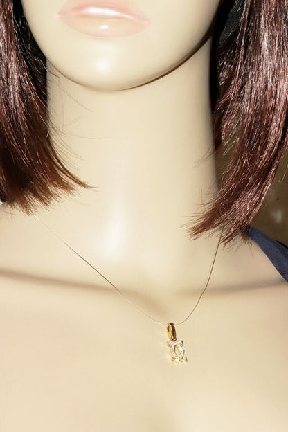 Cartier Charm Pendant Top 18K Yellow Gold 24P Diamonds 2ccharm Full Diamonds