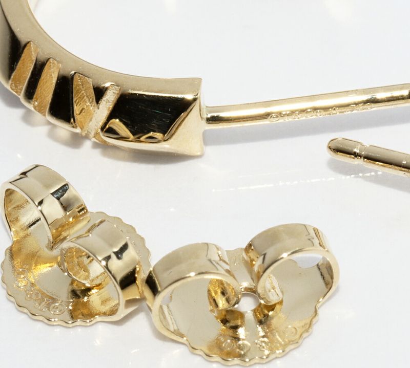 Tiffany & Co Earrings 18K Yellow Gold Atlas X Hoop Earrings