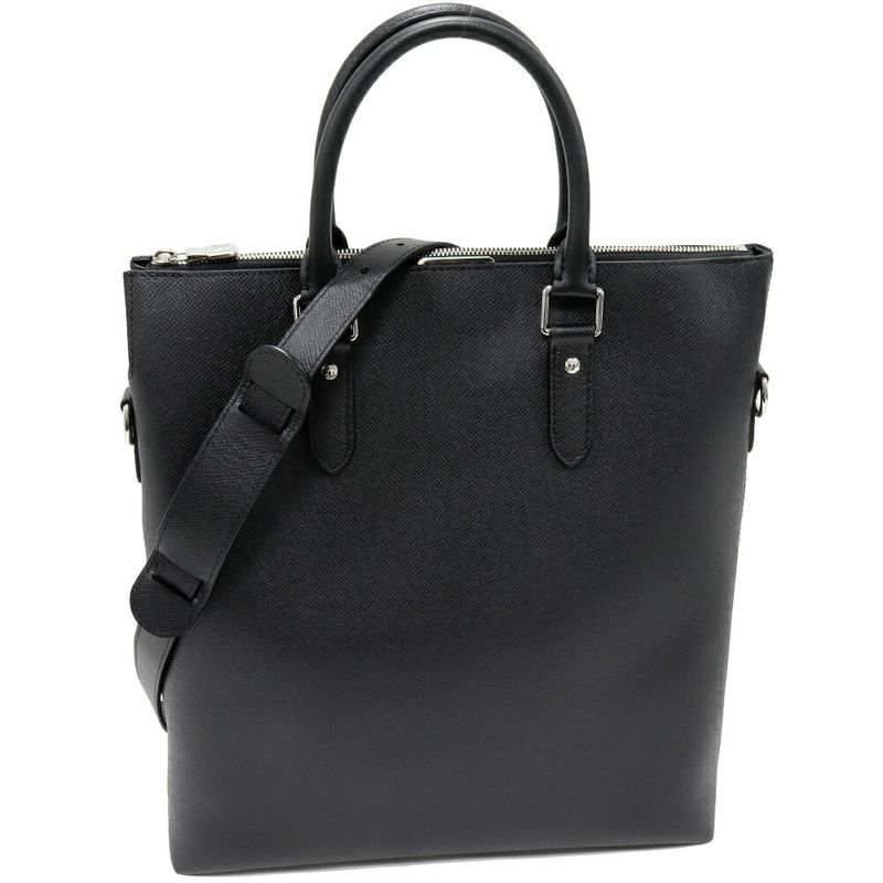 Louis Vuitton Hand Tote Shoulder Bag Taiga Noir Black Anton Tote Handbag 2WAY
