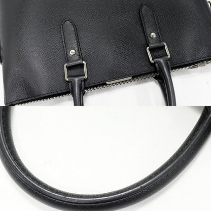 Louis Vuitton Hand Tote Shoulder Bag Taiga Noir Black Anton Tote Handbag 2WAY