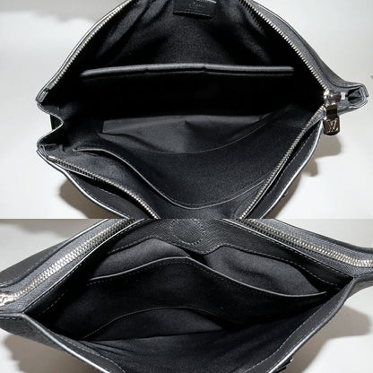 Louis Vuitton Hand Tote Shoulder Bag Taiga Noir Black Anton Tote Handbag 2WAY