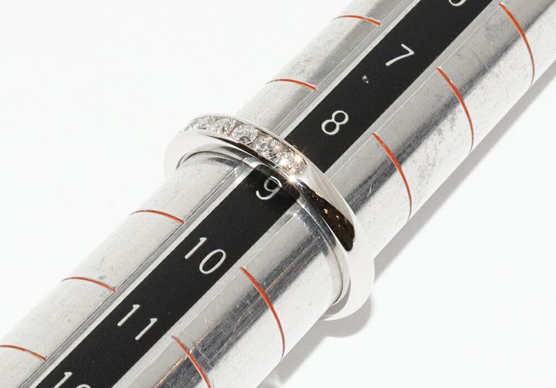 Tiffany & Co Pt950 Ring With 11 Diamonds (033ct) Half Circle Channel Setting