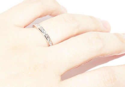 Tiffany & Co Pt950 Ring With 11 Diamonds (033ct) Half Circle Channel Setting