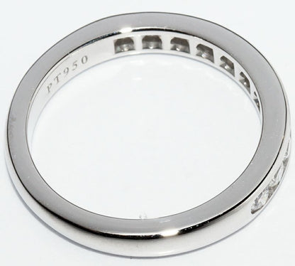 Tiffany & Co Pt950 Ring With 11 Diamonds (033ct) Half Circle Channel Setting