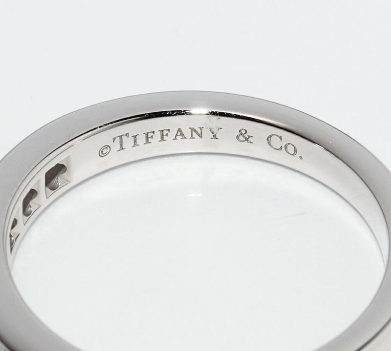 Tiffany & Co Pt950 Ring With 11 Diamonds (033ct) Half Circle Channel Setting