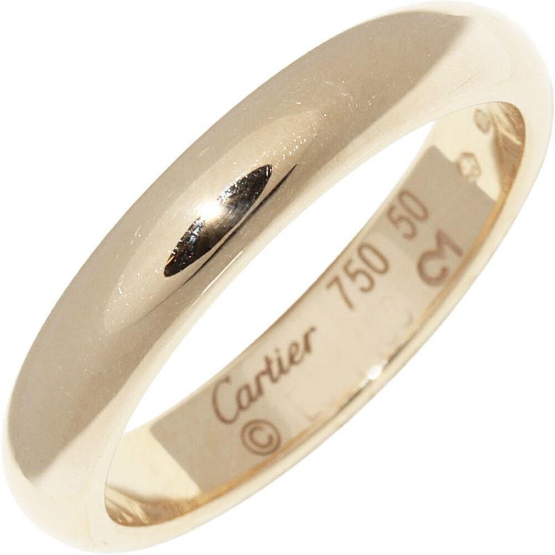 Cartier Ring 18K Yellow Gold Classic Wedding Ring 1895 Wedding Ring Width 35mm