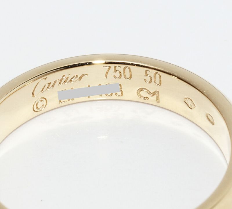 Cartier Ring 18K Yellow Gold Classic Wedding Ring 1895 Wedding Ring Width 35mm