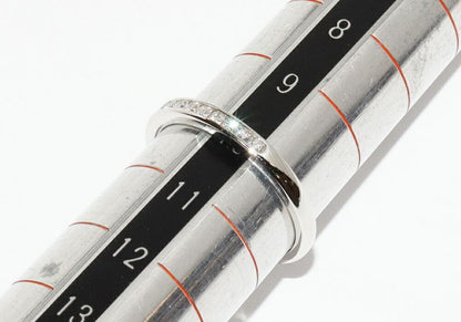 Tiffany & Co Pt950 Ring With 17 Diamonds (017ct) Half Circle Channel Setting