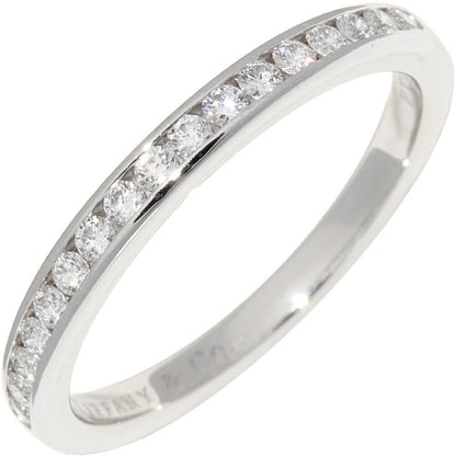 Tiffany & Co Pt950 Ring With 17 Diamonds (017ct) Half Circle Channel Setting