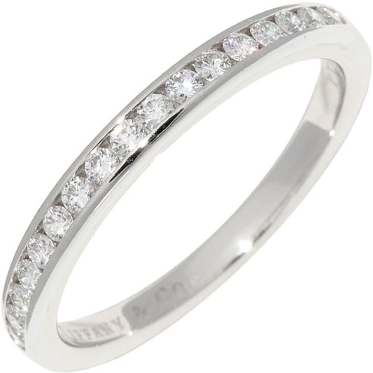 Tiffany & Co Pt950 Ring With 17 Diamonds (017ct) Half Circle Channel Setting