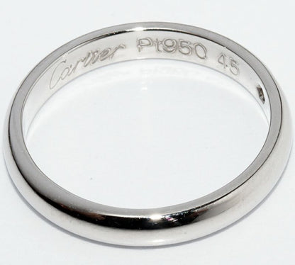 Cartier Ring Pt950 Diamond 1P Classic Wedding Ring 1895 Wedding Ring Width 26mm