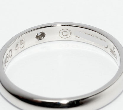 Cartier Ring Pt950 Diamond 1P Classic Wedding Ring 1895 Wedding Ring Width 26mm