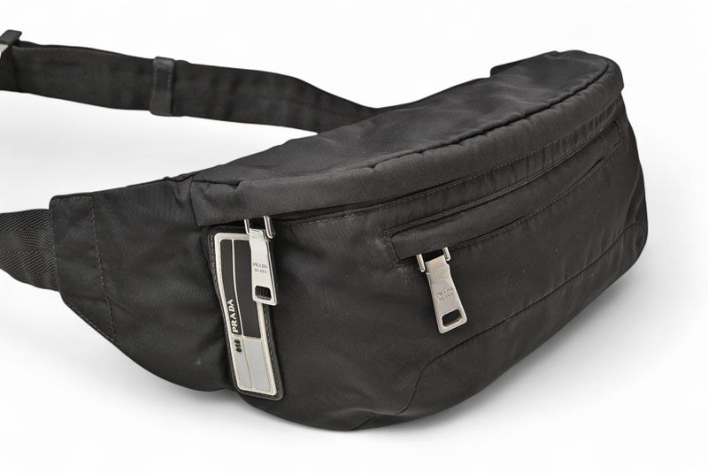 Prada Waist Bag Waist Pouch Body Bag Prada Nylon NERO Black 2vl008 Men Ladies