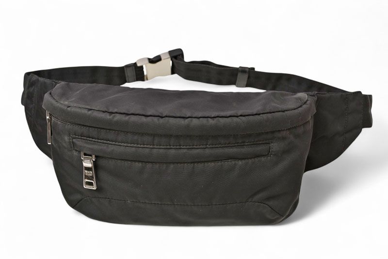 Prada Waist Bag Waist Pouch Body Bag Prada Nylon NERO Black 2vl008 Men Ladies
