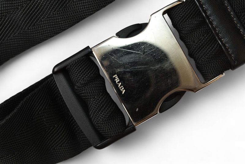Prada Waist Bag Waist Pouch Body Bag Prada Nylon NERO Black 2vl008 Men Ladies