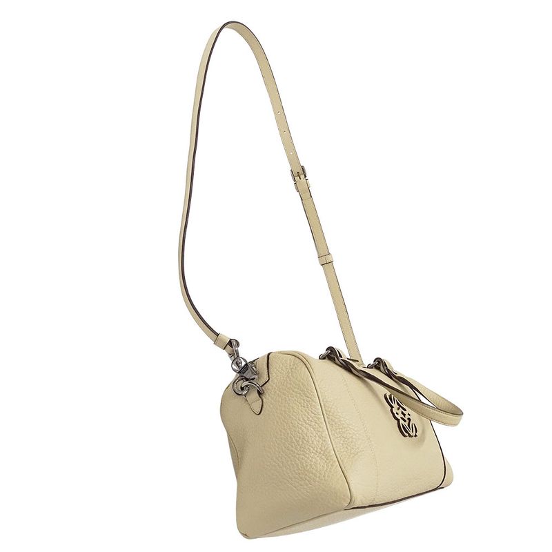 Loewe Bag Women's Brand Handbag Shoulder Bag 2way Anagram Fusta 25 Leather