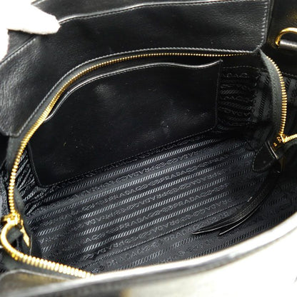 Prada 2way Shoulder Bag Black 1bg227 Ladies Preowned