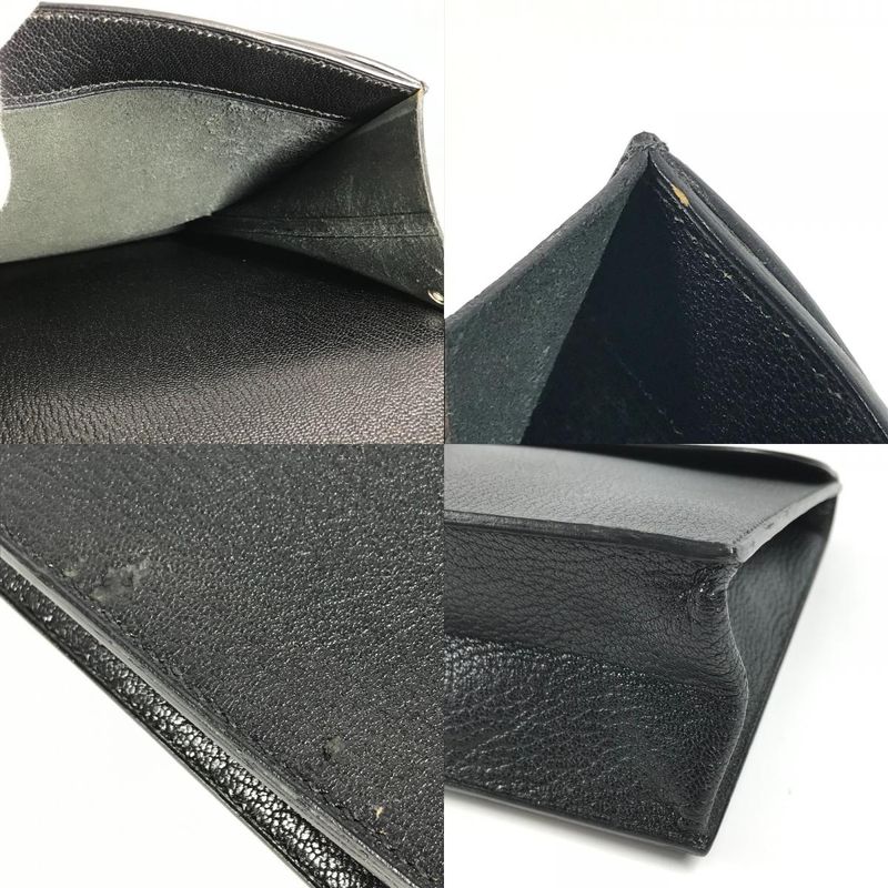 Hermes Clutch Bag Sac A Depeches Leather Black