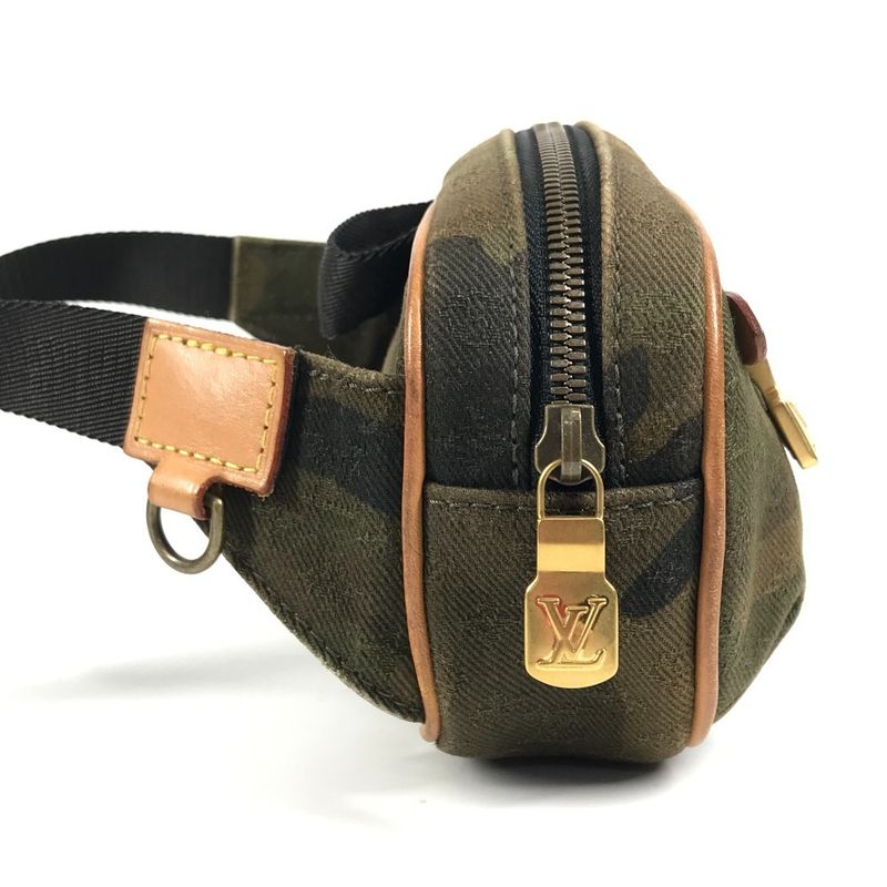 Louis Vuitton Body Bag Supreme Bum Bag PM M44202 Leather / Canvas Khaki