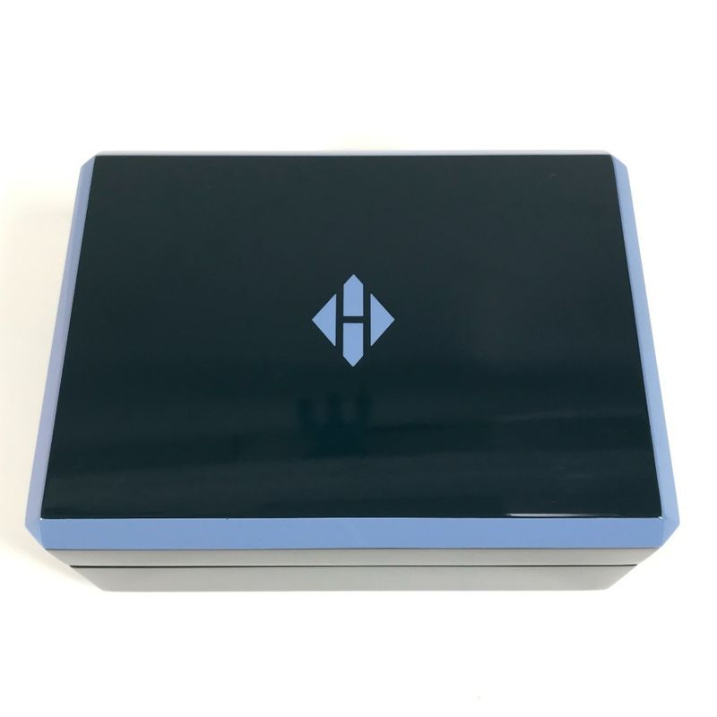 Hermes Miscellaneous Goods Faceted Poker H Tissage H401148m Lacquer Blue Grand
