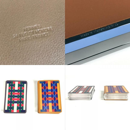 Hermes Miscellaneous Goods Faceted Poker H Tissage H401148m Lacquer Blue Grand