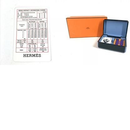 Hermes Miscellaneous Goods Faceted Poker H Tissage H401148m Lacquer Blue Grand