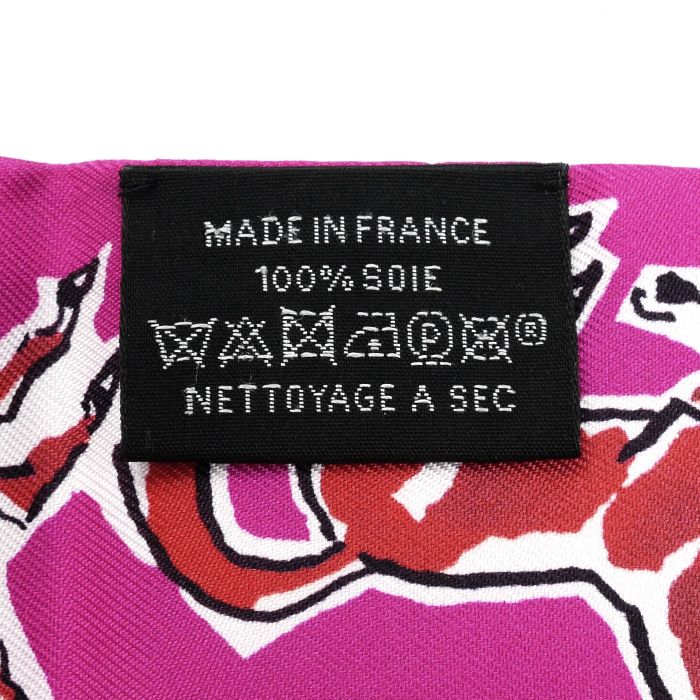 Hermes Twilly Chevaux En Liberte Liberty Horse Scarf Pink/red/white 063803s 16