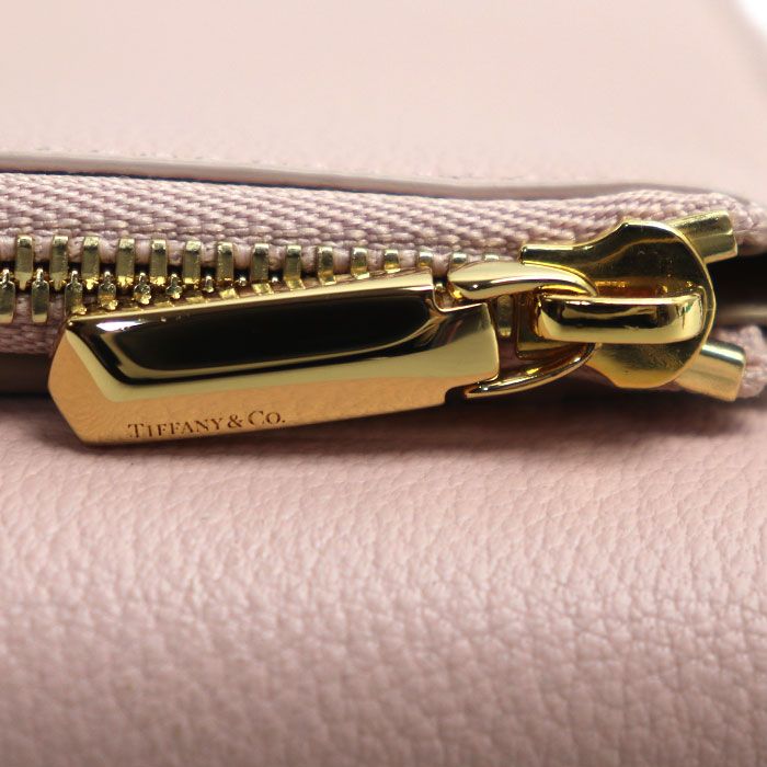 Tiffany & Co T Wallet Pink Women's Pre-owned