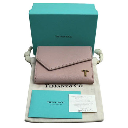 Tiffany & Co T Wallet Pink Women's Pre-owned
